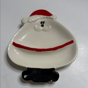 Festive Santa Ceramic Plate